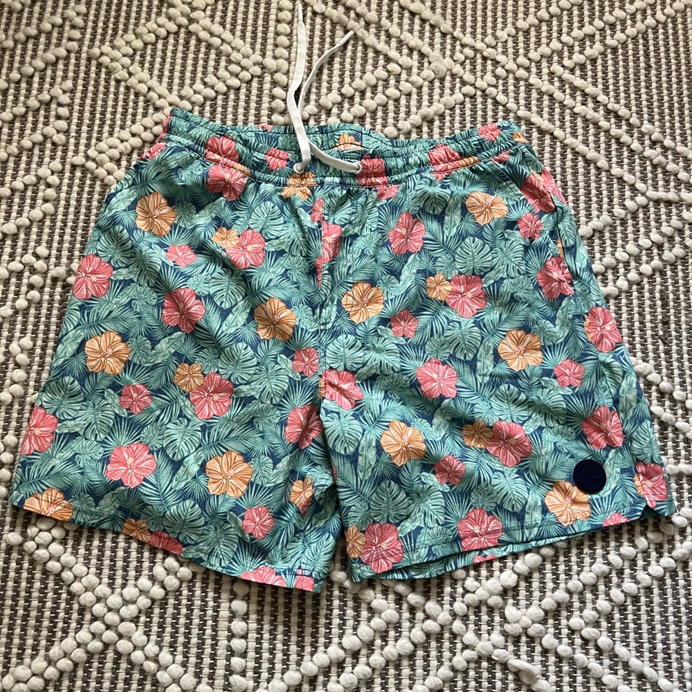Floral Print Men's Swim Shorts